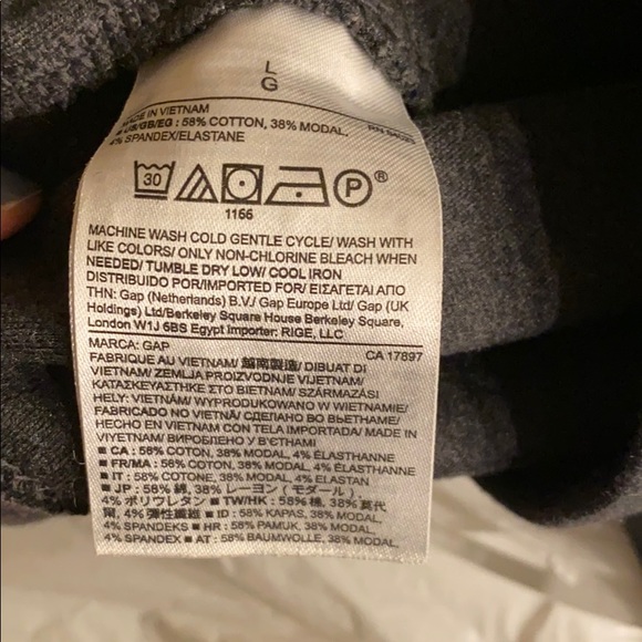 Gap leggings size large, grey. - Picture 4 of 4